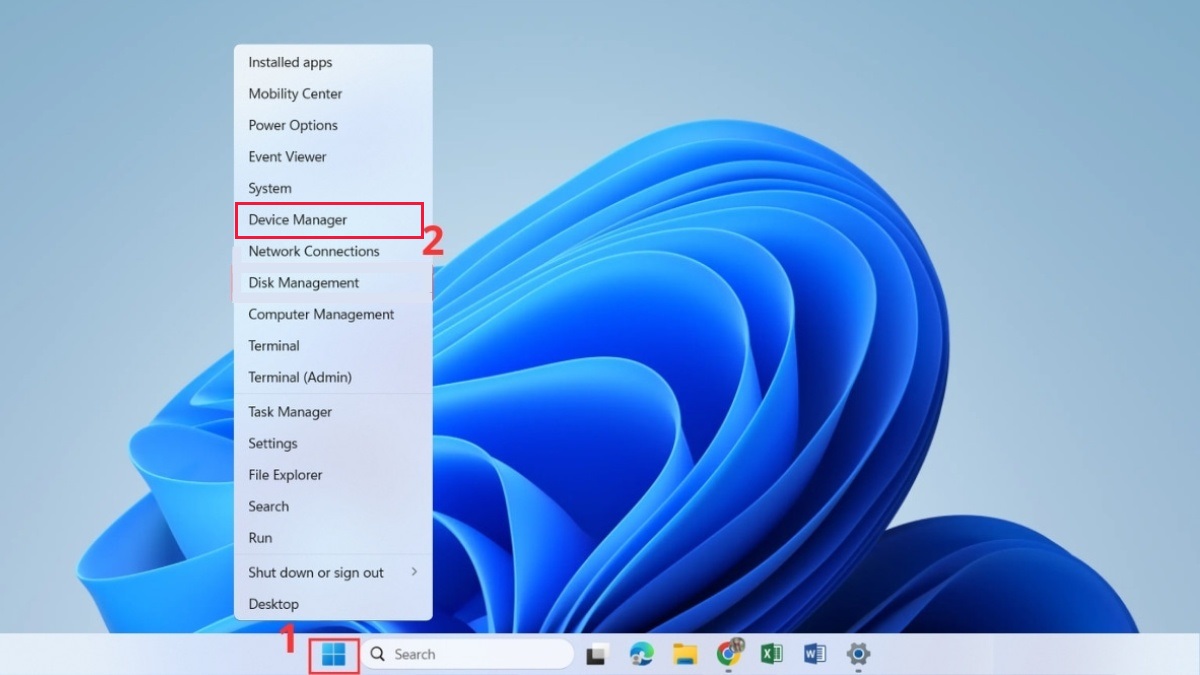Mở khóa bàn phím bằng Device Manager bước 1