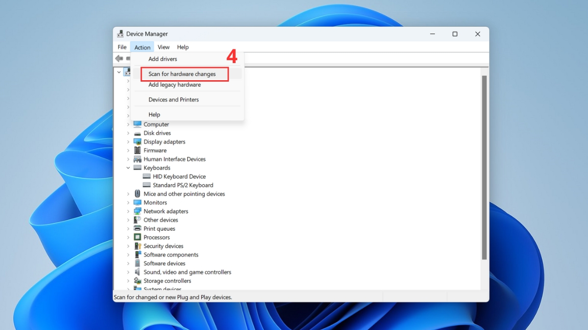 Mở khóa bàn phím bằng Device Manager bước 3