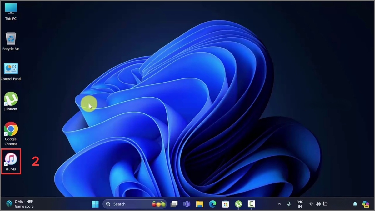 Mở phần mềm iTunes trên MacBook
