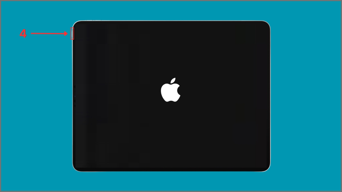 Giữ chặt nút Nguồn cho đến khi logo Apple hiện lên