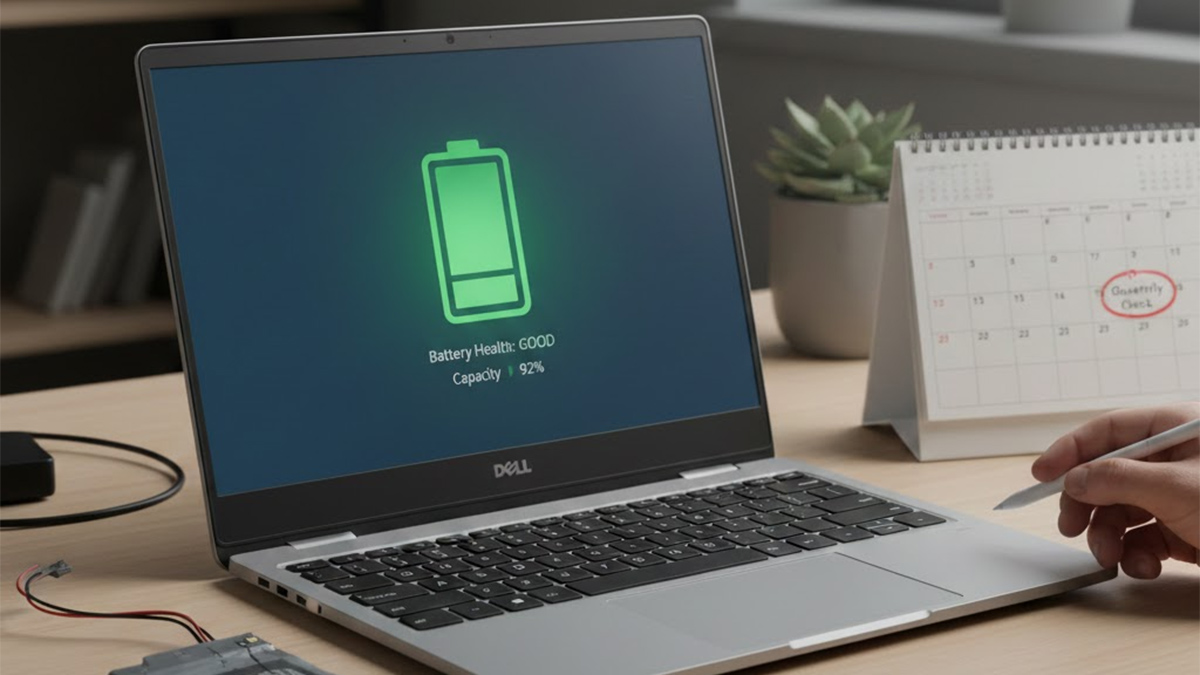 Việc kiểm tra pin laptop định kỳ giúp máy ổn định và bảo vệ tuổi thọ pin