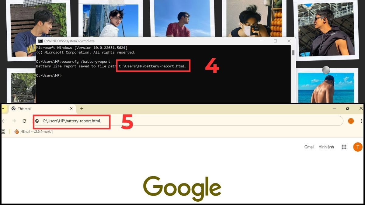 Cách kiểm tra pin laptop Dell Win 11 bước 3