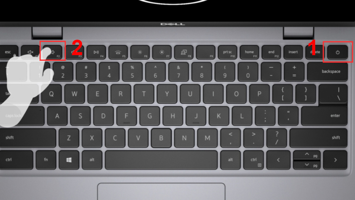 Cách kiểm tra pin Dell bằng BIOS bước 1