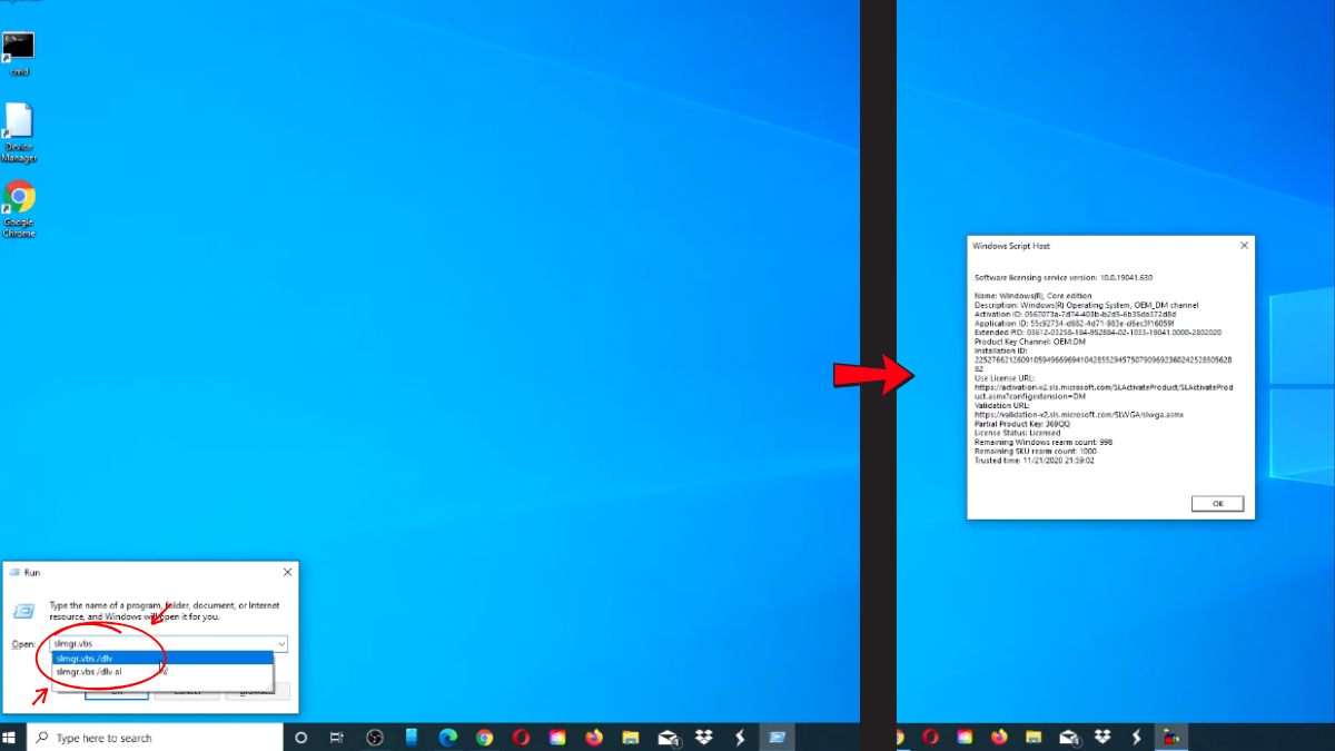 Kiểm tra phiên bản Windows và thời hạn Evaluation bước 3