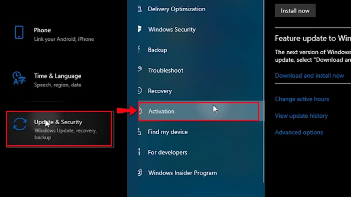 Kiểm tra trạng thái kích hoạt trong Windows Settings bước 2 1