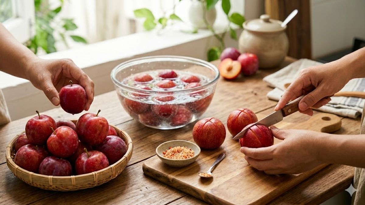 Chọn mua và sơ chế mận