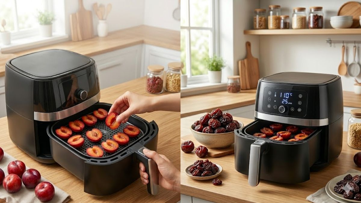 Sấy ô mai mận bằng nồi chiên không dầu