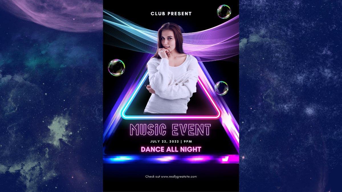 Mẫu Poster trên PowerPoint dành cho sự kiện