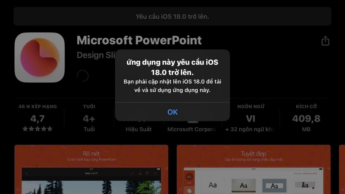 Microsoft PowerPoint được hỗ trợ trên iPad với đầy đủ tính năng