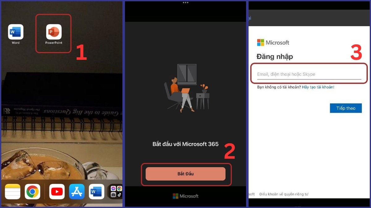 Hướng dẫn cách làm PowerPoint trên iPad chi tiết A - Z bước 1
