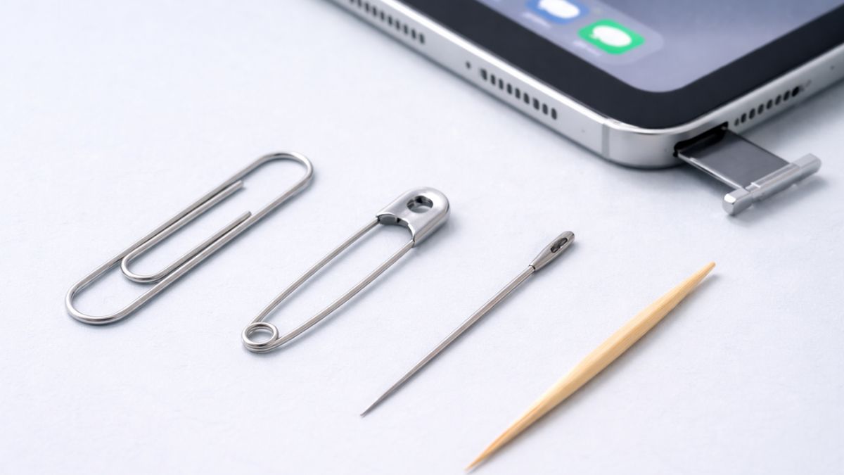 Một số vật dụng có thể thay thế que chọc SIM