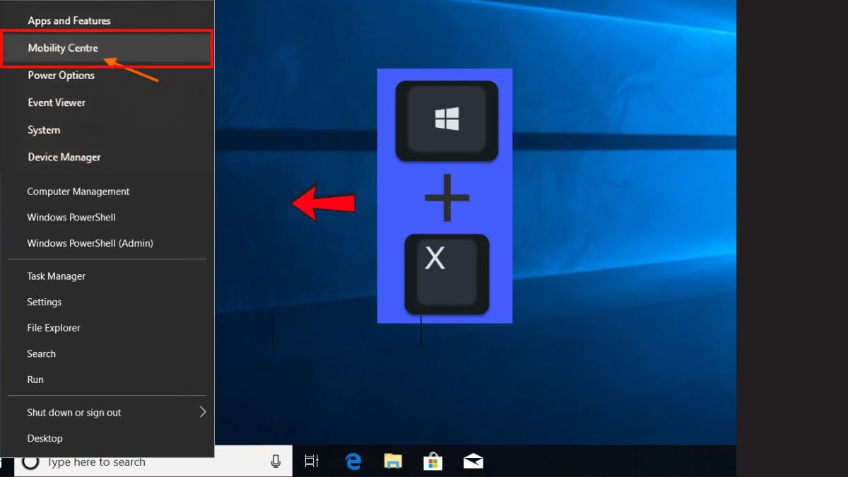 Cách bật bàn phím laptop Dell bằng Windows Mobility Center cách 1
