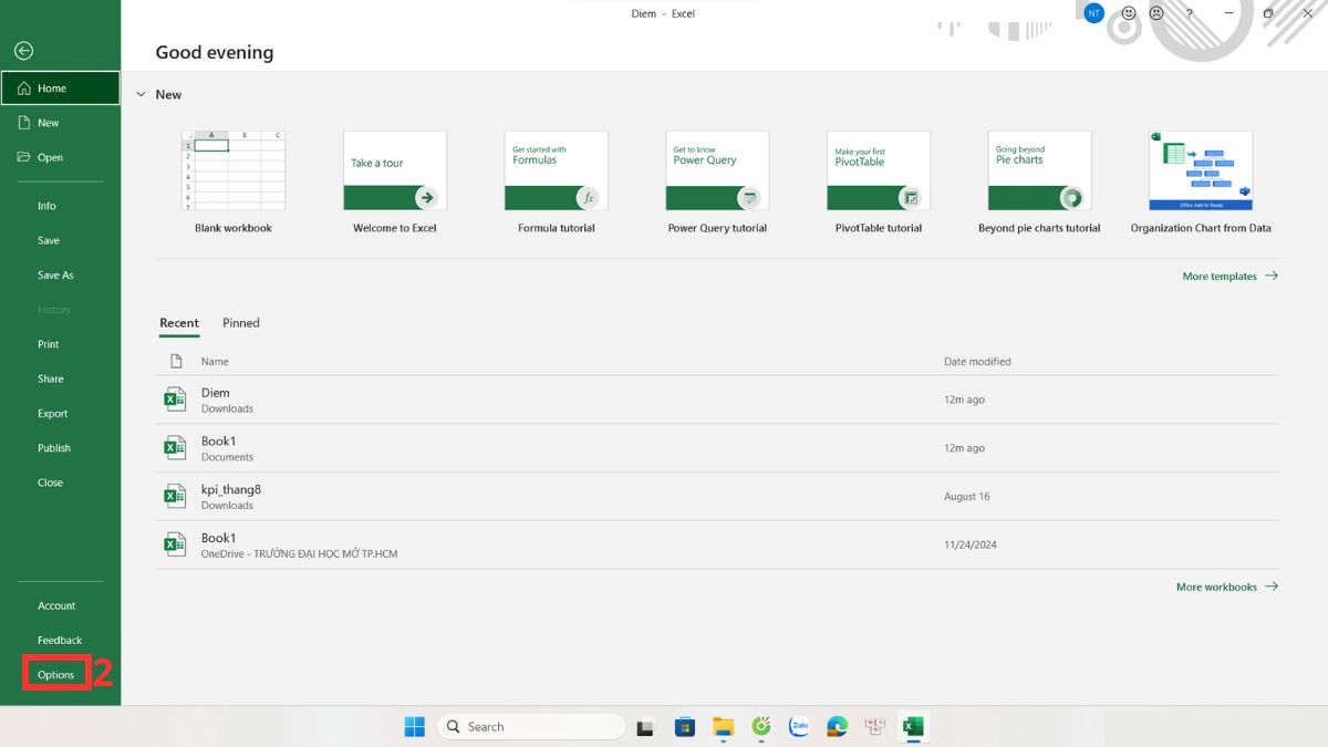 Vô hiệu hóa phần cứng để xử lý lỗi Excel bị ẩn bước 2