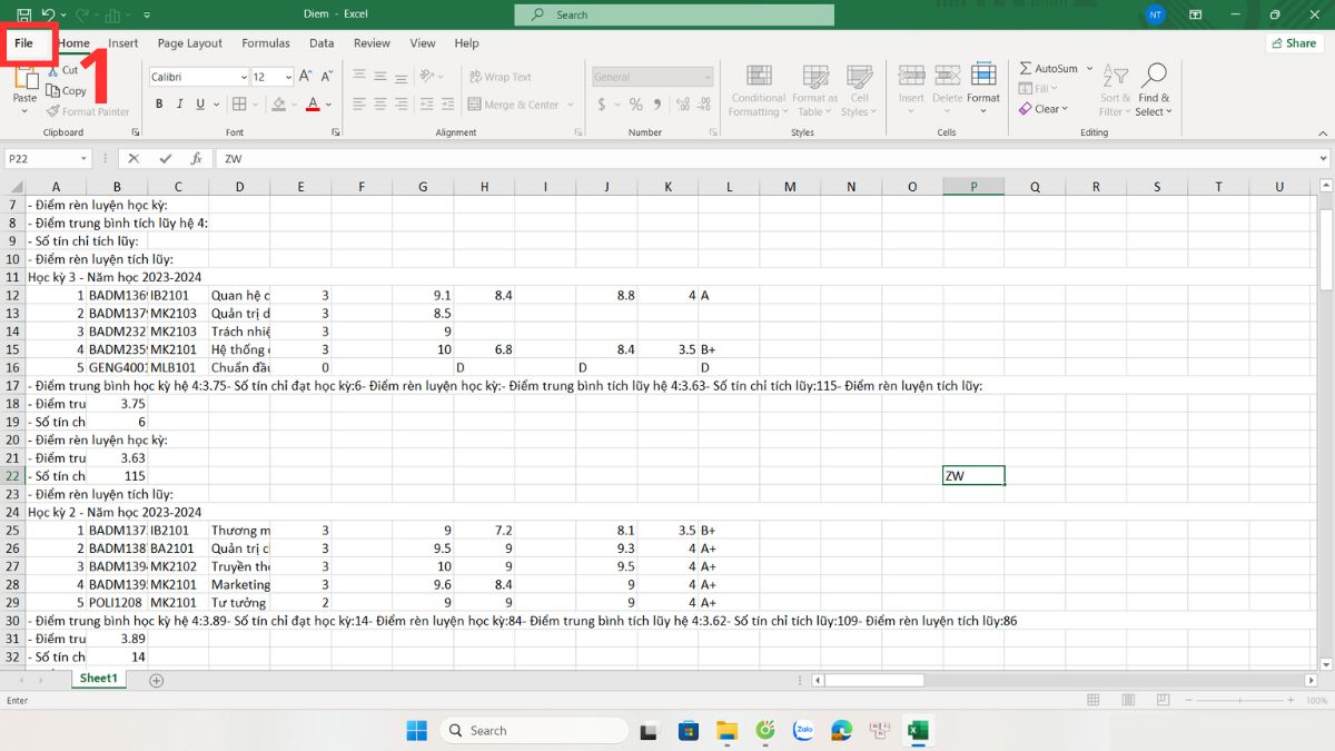 Tắt tính năng Adds in để khắc phục file Excel bị ẩn bước 1