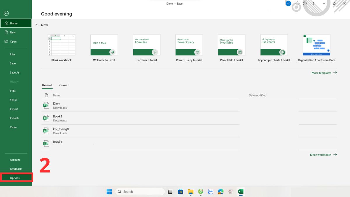 Tắt tính năng Adds in để khắc phục file Excel bị ẩn bước 2