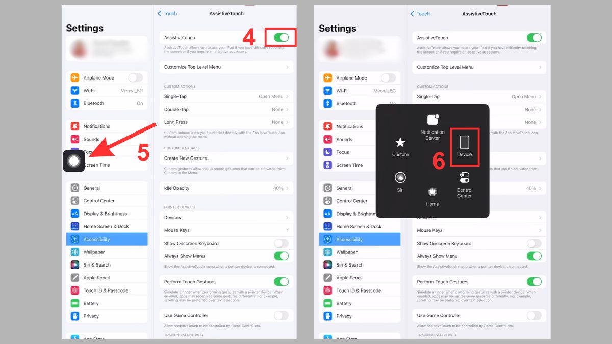 Khởi động lại iPad bằng thao tác buộc khởi động lại bước 2