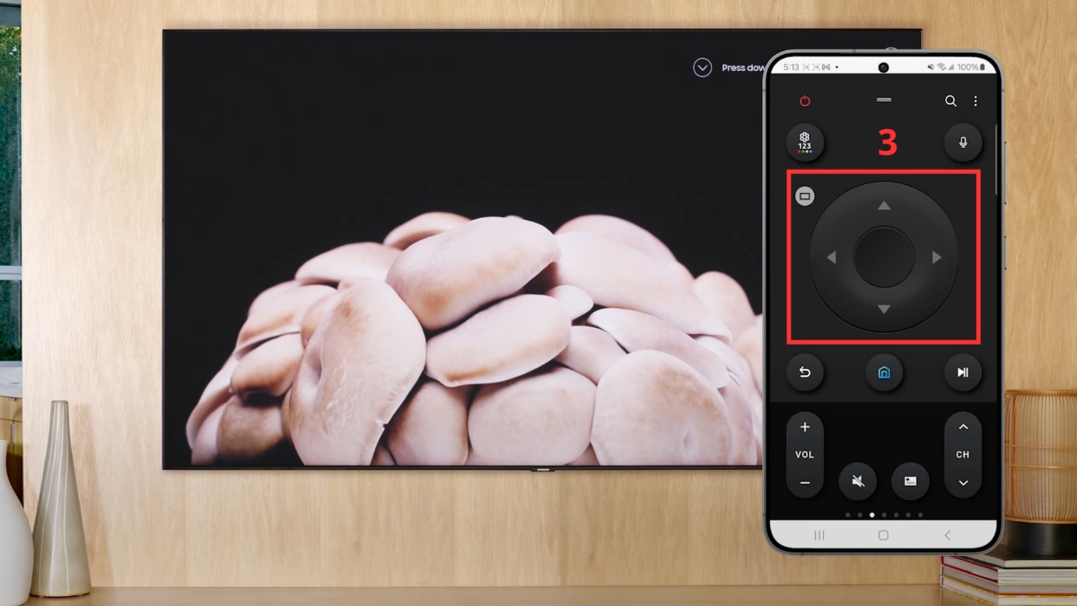 Cách mở YouTube trên tivi Samsung không cần remote bước 3