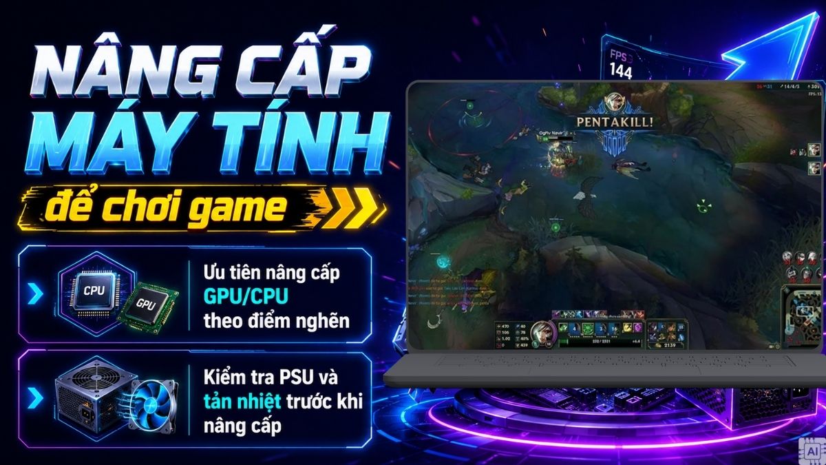 Nâng cấp máy tính để chơi game