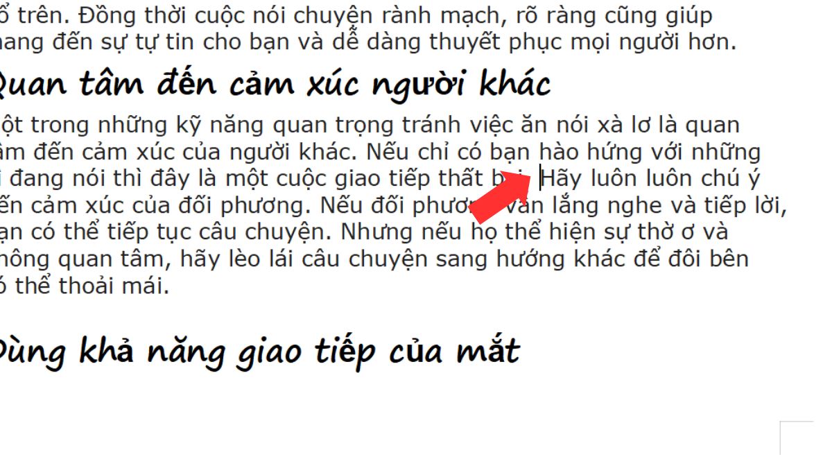 Ngắt trang trong Word bằng phím tắt Ctrl + Enter bước 1