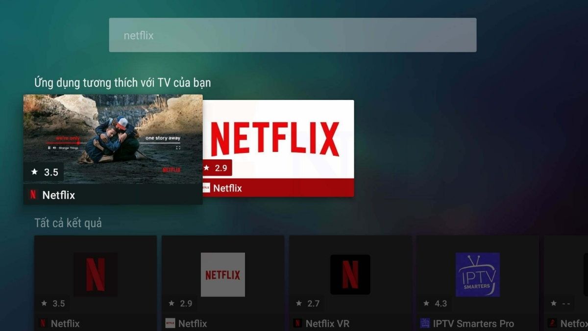 Mở Netflix trực tiếp trên Smart TV