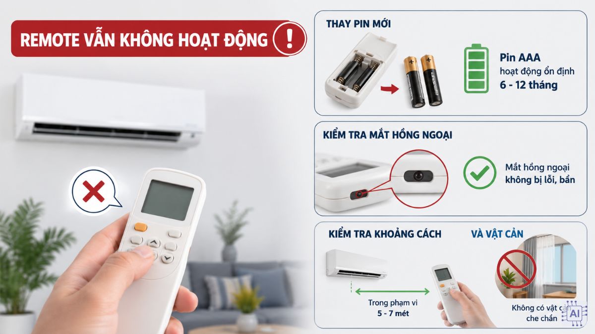 Xử lý tình trạng remote vẫn không hoạt động sau khi reset