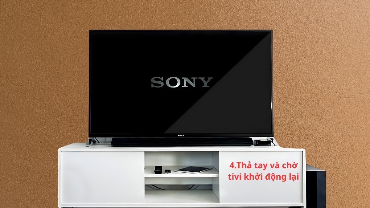 Các bước khôi phục cài đặt gốc trên tivi Sony bằng phím cứng bước 4