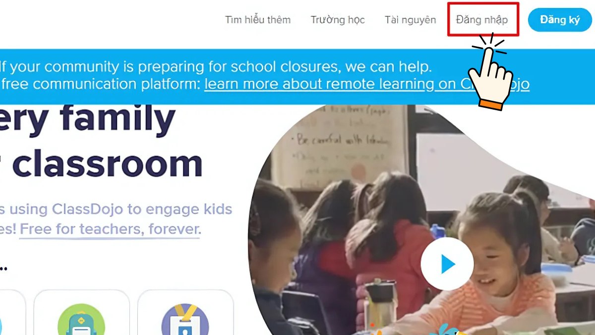 Hướng dẫn chi tiết cách sử dụng ClassDojo bước 1 (Hình minh họa)