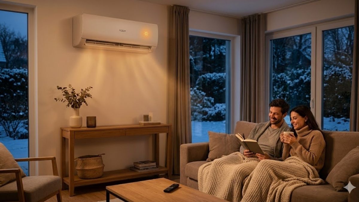 Chế độ Heat trên máy lạnh giúp làm ấm căn phòng vào mùa đông