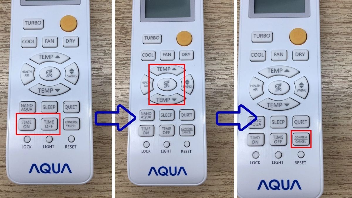 Nhấn nút TIMER để chọn thời gian mong muốn