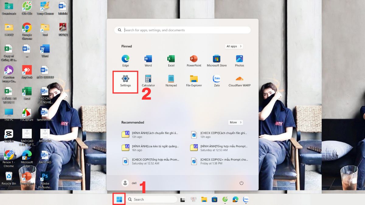 Cập nhật Windows lên phiên bản mới để sửa tình trạng bàn phím laptop Dell bị liệt