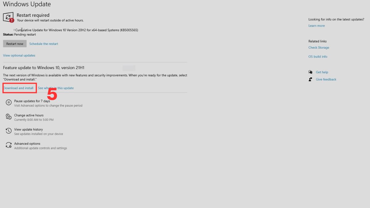 Cập nhật Windows lên phiên bản mới để sửa tình trạng bàn phím laptop Dell bị liệt