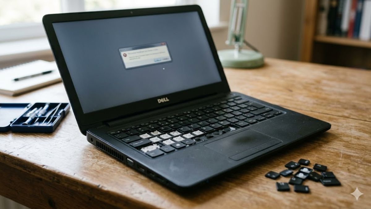 Bàn phím laptop Dell bị liệt do phần cứng