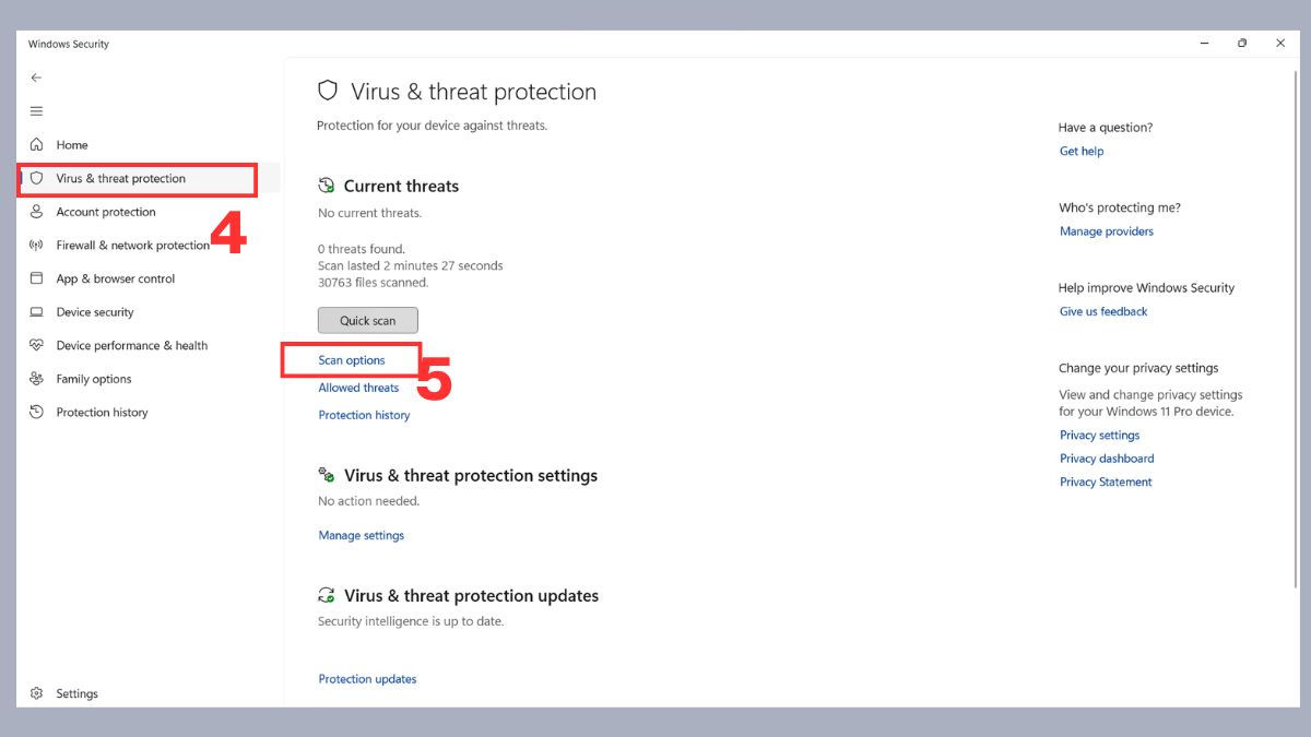 Quét virus toàn bộ máy tính Dell