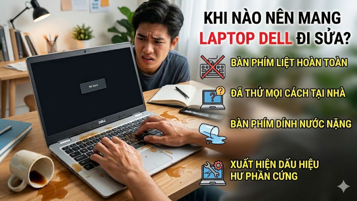 Khi nào nên mang laptop Dell đi sửa?