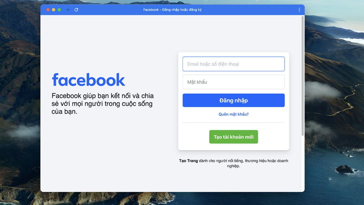 Một số lưu ý khi cài Facebook trên MacBook
