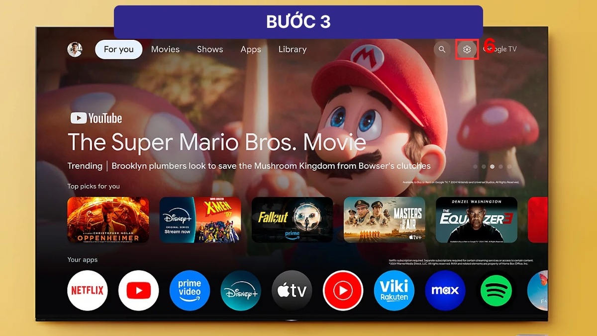 Cách tắt giọng nói trên tivi Sony bằng app điều khiển trên điện thoại bước 3