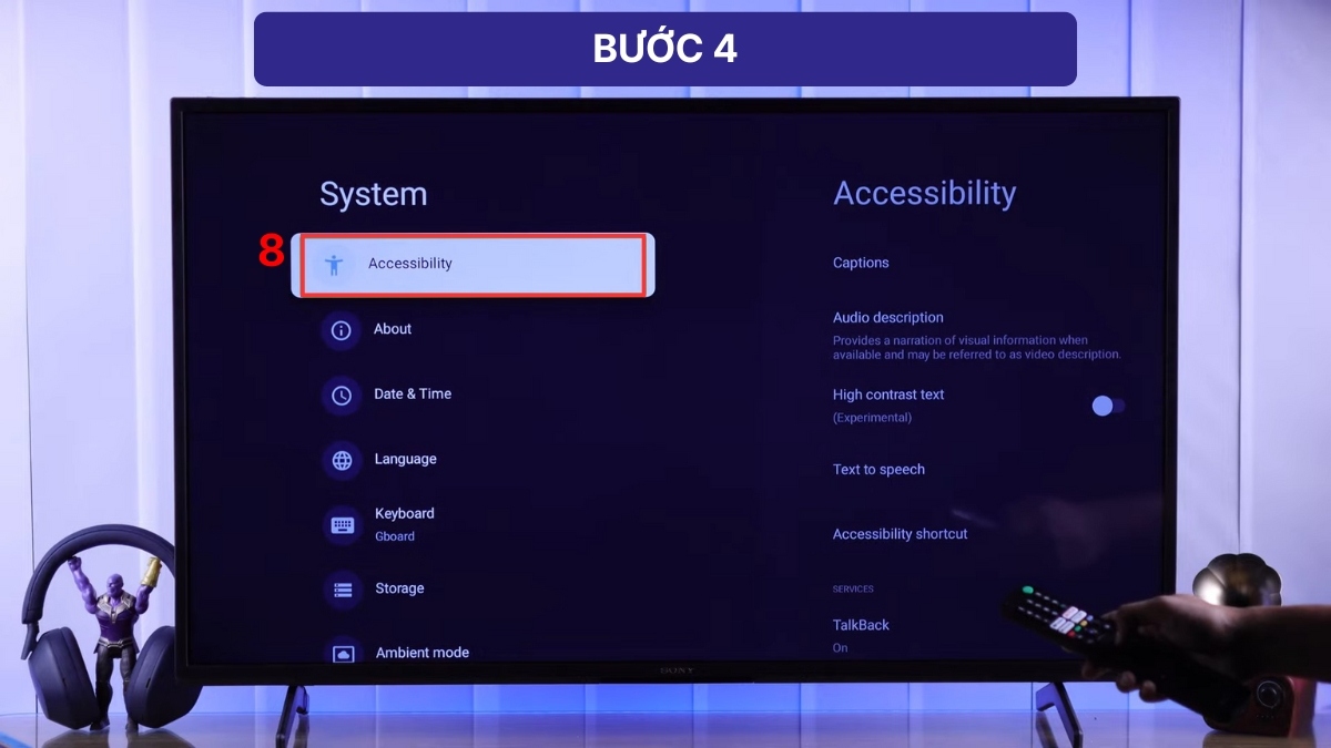 Cách tắt giọng nói trên tivi Sony bằng app điều khiển trên điện thoại bước 4 1
