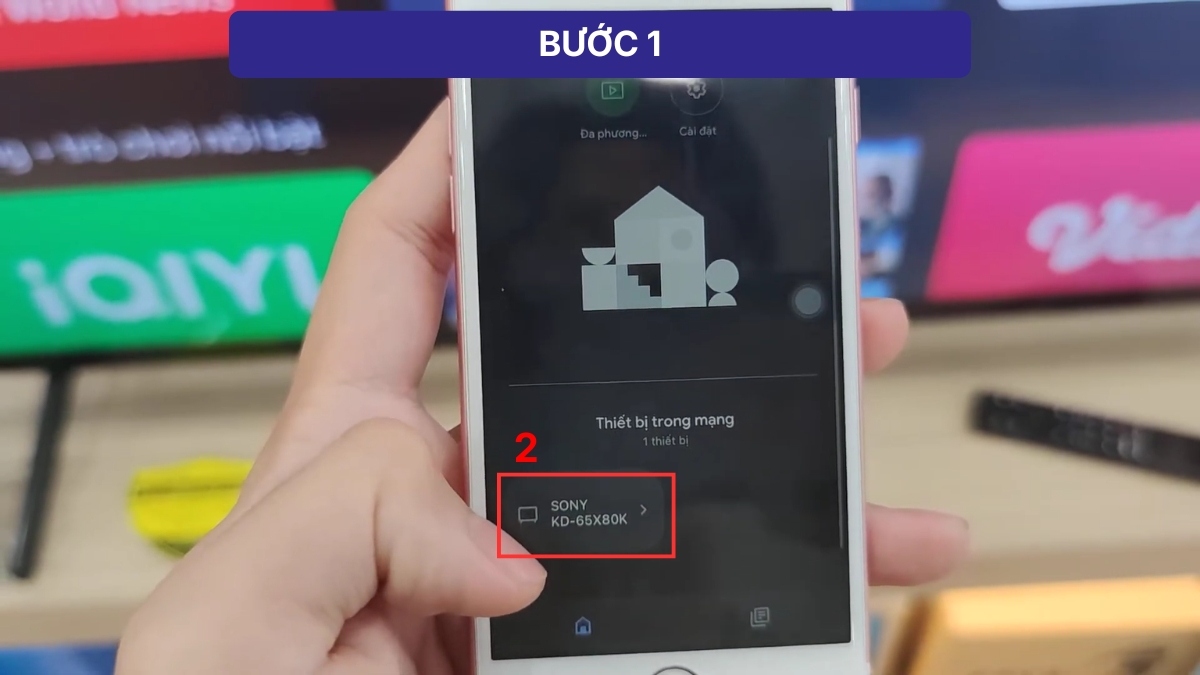 Cách tắt giọng nói trên tivi Sony bằng app điều khiển trên điện thoại bước 1 2