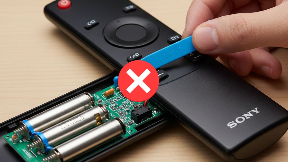 Khi nào không nên tự tháo remote tivi Sony