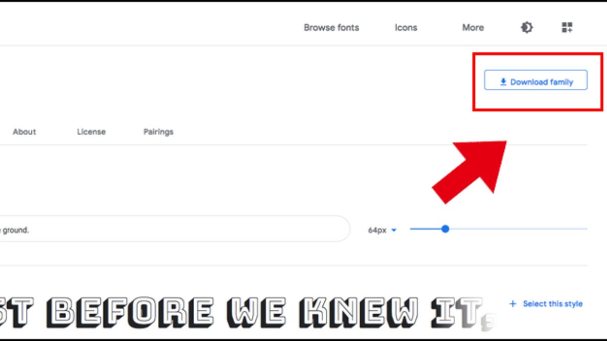 Cách thêm Font chữ vào photoshop bằng Google Font bước 2 (Hình minh họa)