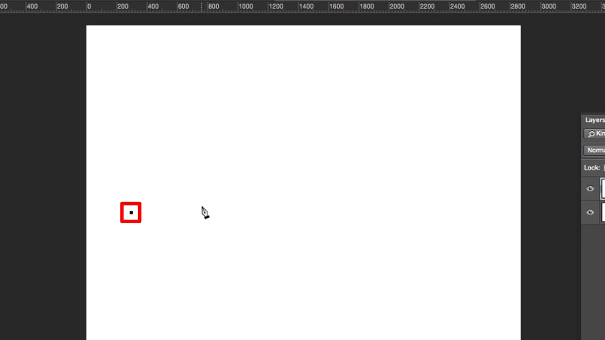 Vẽ đường thẳng trong Photoshop bằng Pen Tool bước 3 (Hình minh họa)