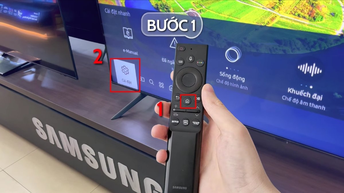 Đặt lại Smart Hub để làm mới hệ thống bước 1
