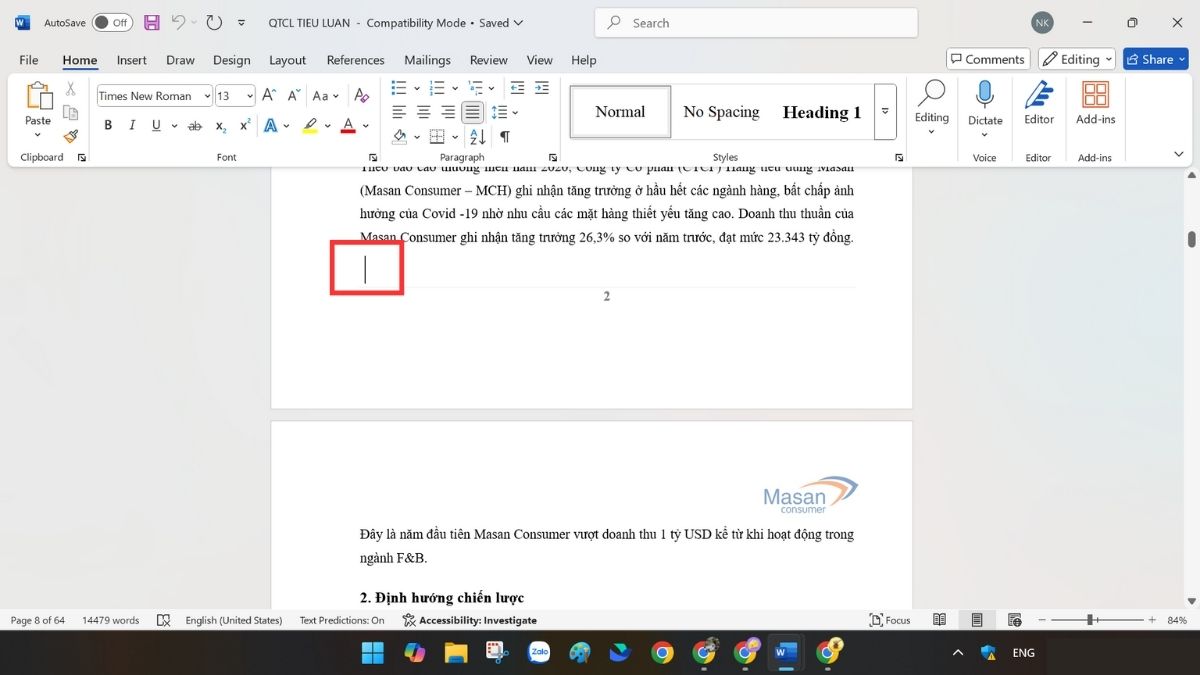 Cách xóa trang trống trong Word đơn giản bước 2