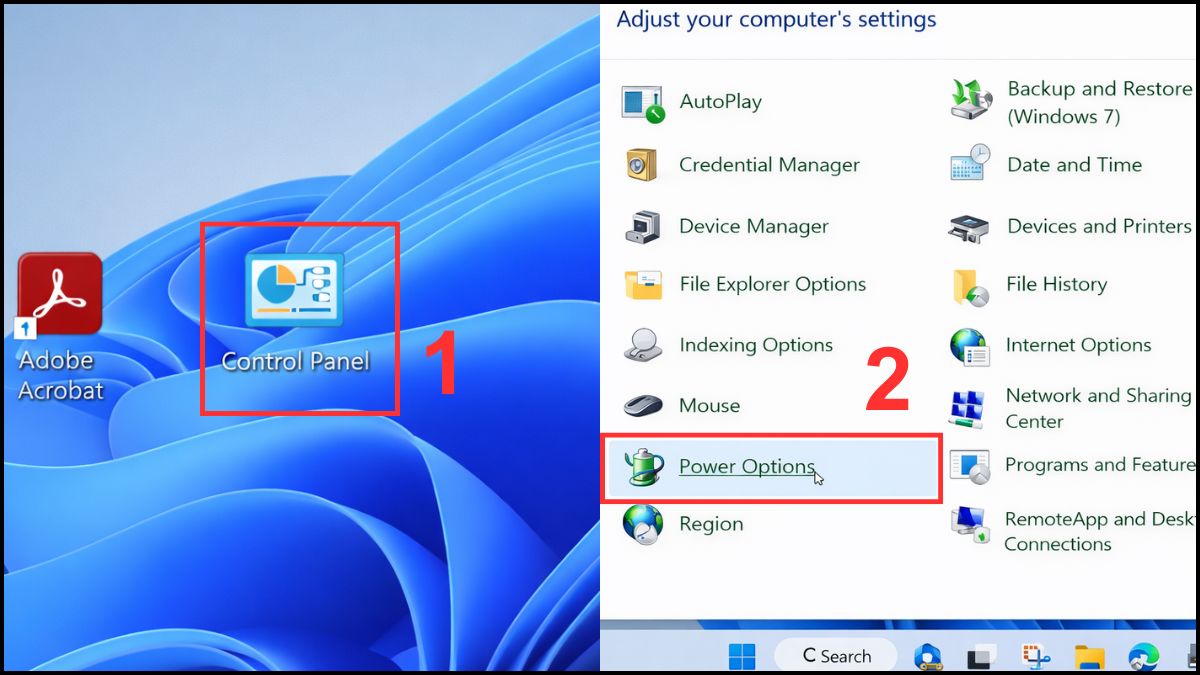 Cách khắc phục báo thức không hoạt động khi máy tính đang ngủ bước 1