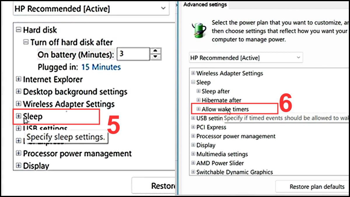 Cách khắc phục báo thức không hoạt động khi máy tính đang ngủ bước 3
