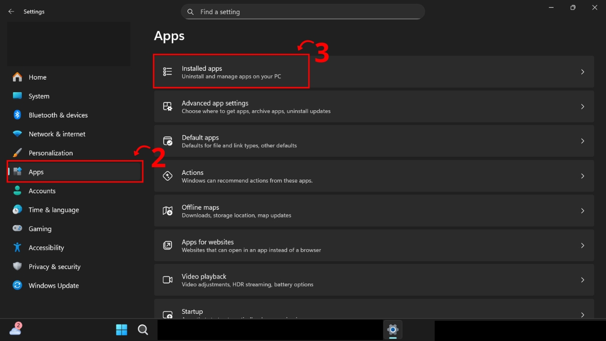 Dọn dẹp bloatware không cần thiết bước 2