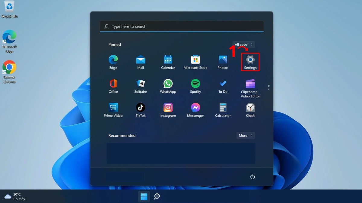 Cách cập nhật Windows phiên bản mới nhất bước 1