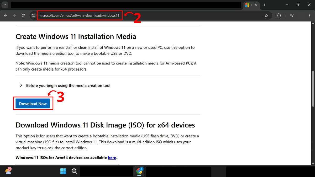 Cài đặt lại Windows bằng USB bước 1 1