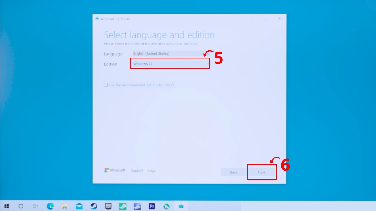 Cài đặt lại Windows bằng USB bước 1 3