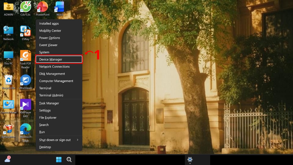 Cập nhật Driver đầy đủ cho máy bước 1